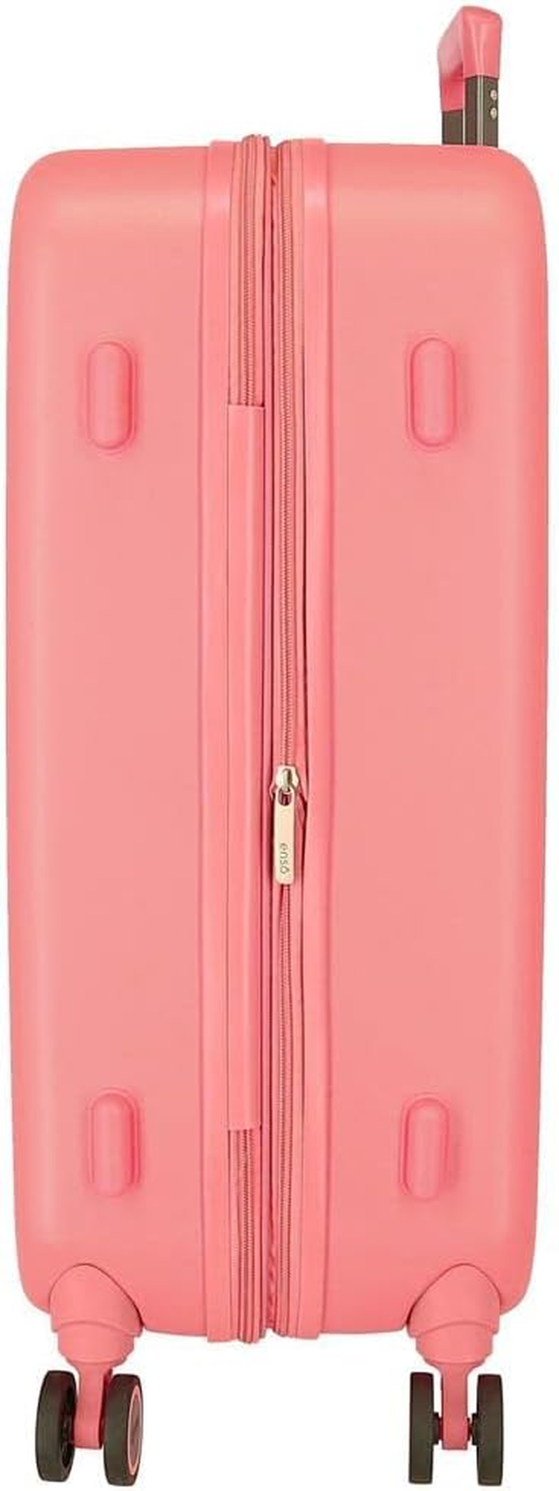 Enso Beautiful Natura Suitcase Set Pink 55/70 Cm Rigid ABS Closure TSA 116L 7.5 Kg 4 Wheels Double Hand Luggage, Pink, Suitcase Set, Pink, Suitcase Set image number 4