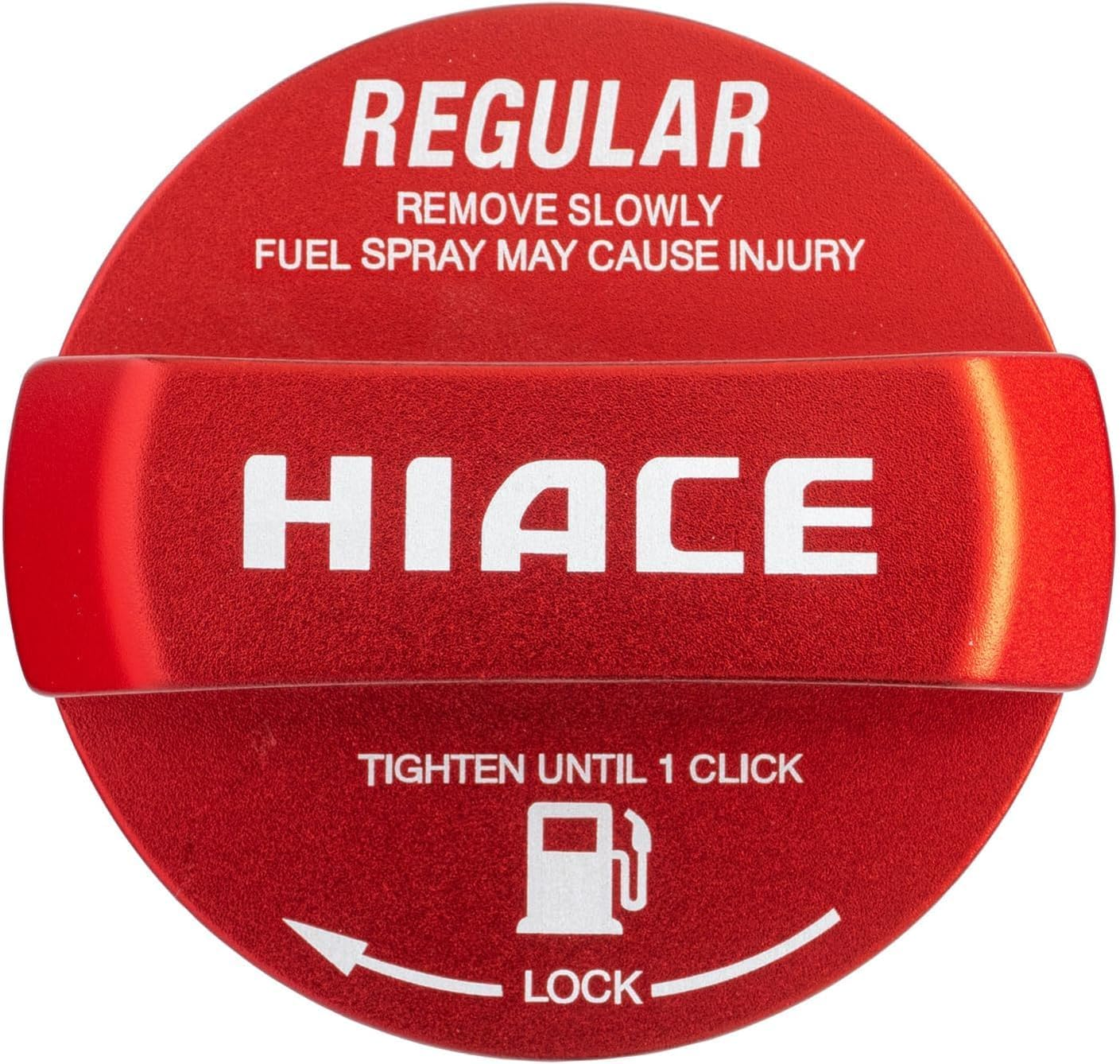 Fcc Custom Hiace BC-FCUVT-RE Fuel Cap Cover, Aluminum, Anodized Treatment, Regular, Red image number 5