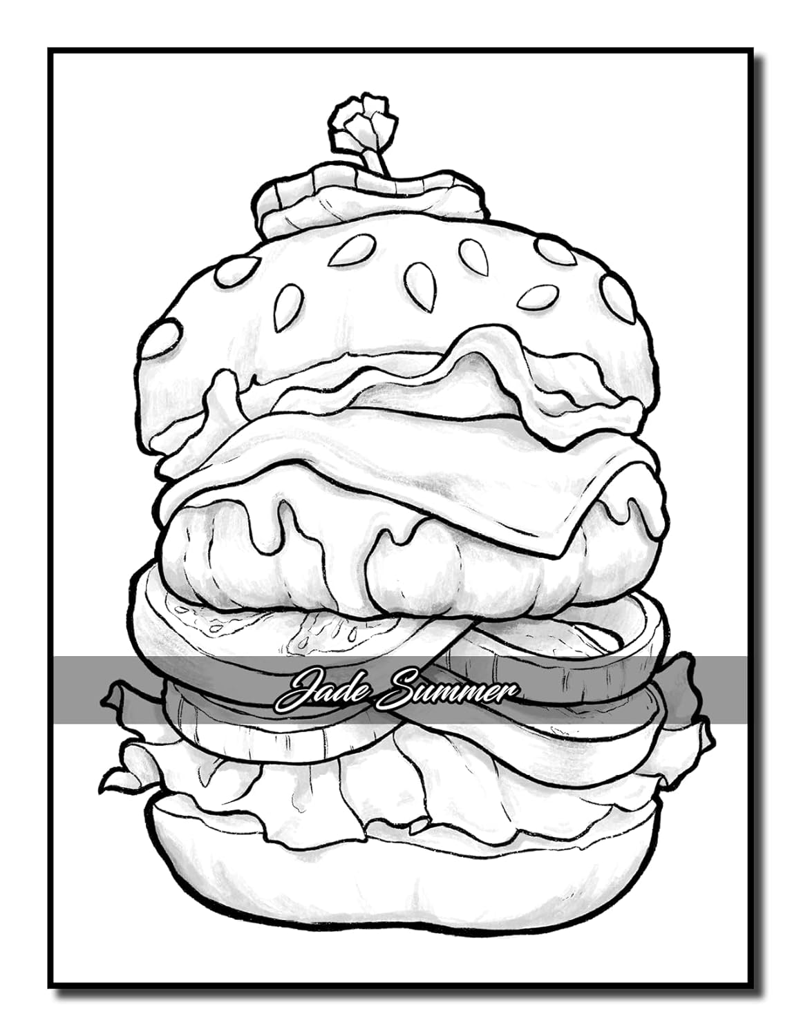 Easy Coloring Book: Large Print Designs for Adults and Seniors with 50 Simple Images of Animals, Flowers, Food, Objects, and More! image number 3