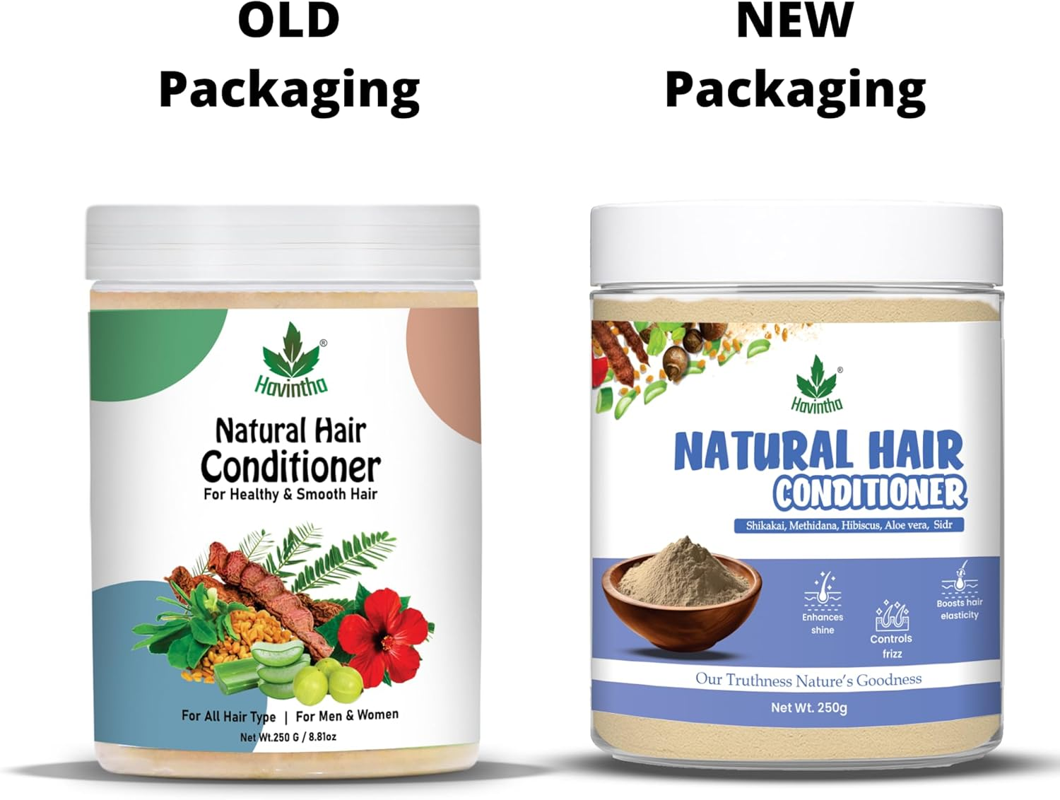 Havintha Natural Hair Shampoo with Amla Reetha Shikakai Powder (227G) and Natural Hair Conditioner (250G) (Combo Pack of Shampoo & Conditioner) image number 6