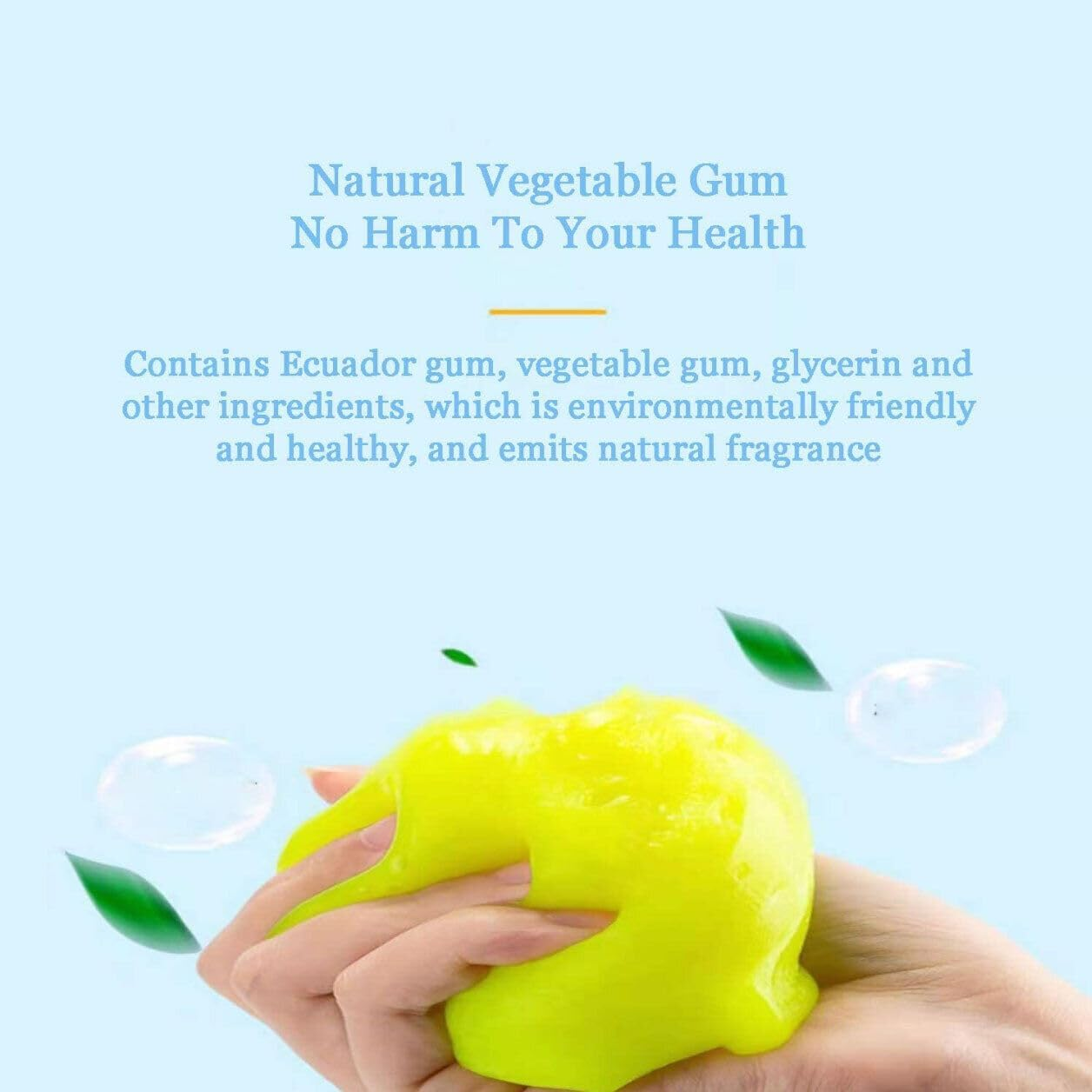 Dust Dirt Cleaning Gel Slime Super Clean Magic Car Laptop Keyboard Home Cleaner, Reusable Keyboard Cleaner, Safe on All Surfaces image number 6