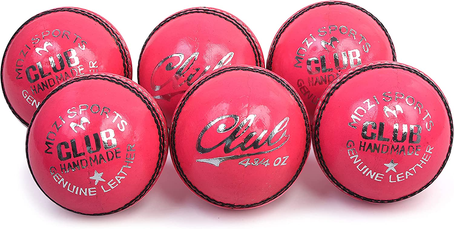 Junior Cricket Balls School Youth Leather Hard Balls Weight 4.75Oz Pack of 6