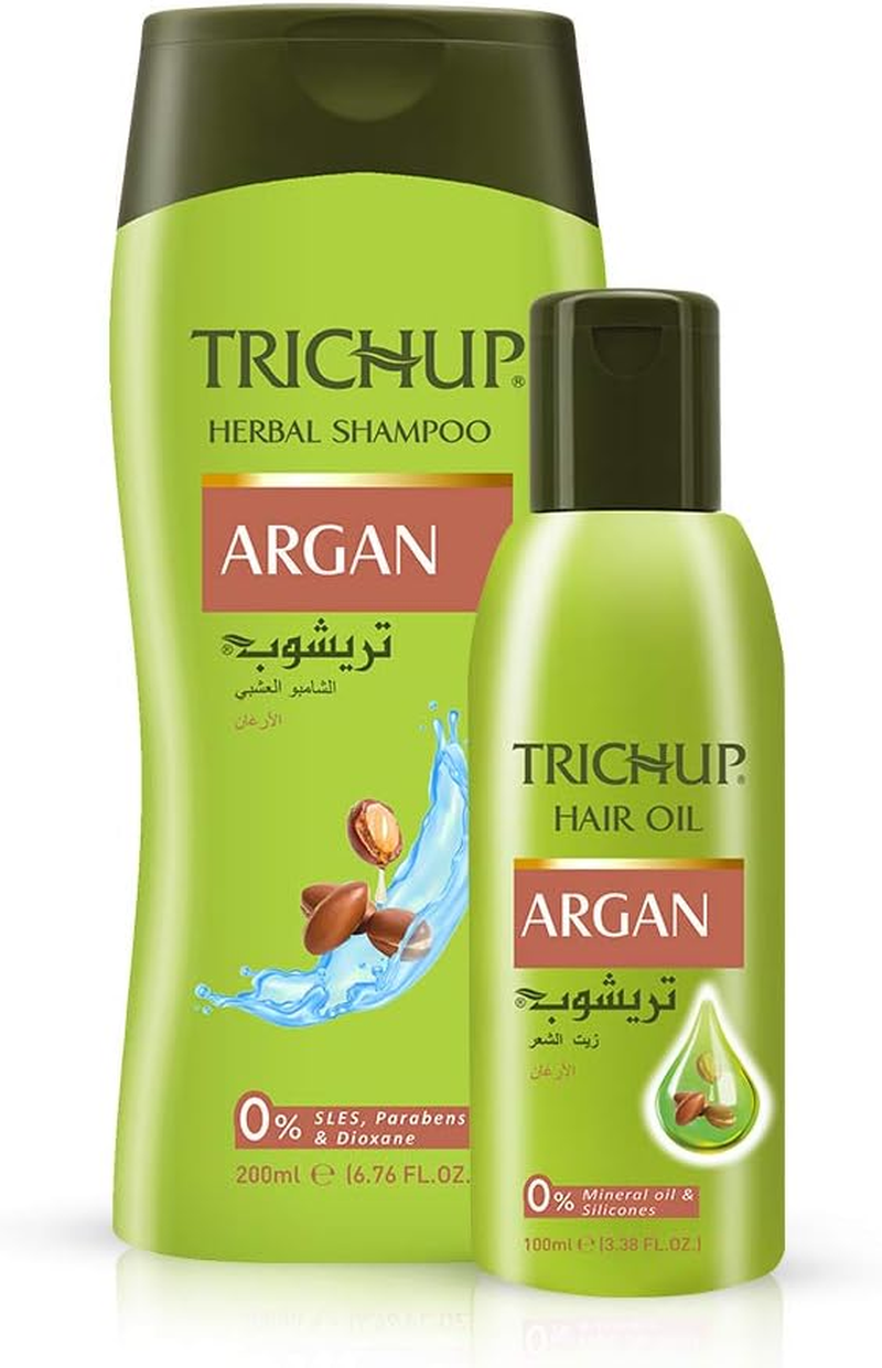 Trichup Argan Hair Oil & Shampoo - Reduce Damage, Frizz & Boosts Shine image number 6