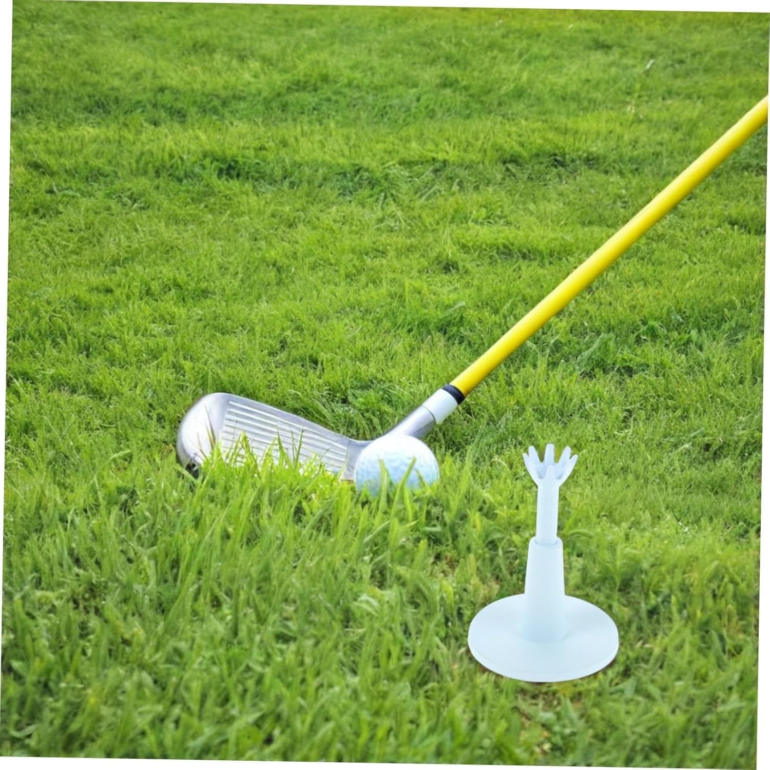 Adjustable Golf Mat Tees for Driving Range or Simulator, 1Pc Golf Tees Height Adjustable Reusable Rubber Golf Tee, Golf Simulator Tees for Driving Range Mat, No Need to Repeatedly Pick Up image number 6