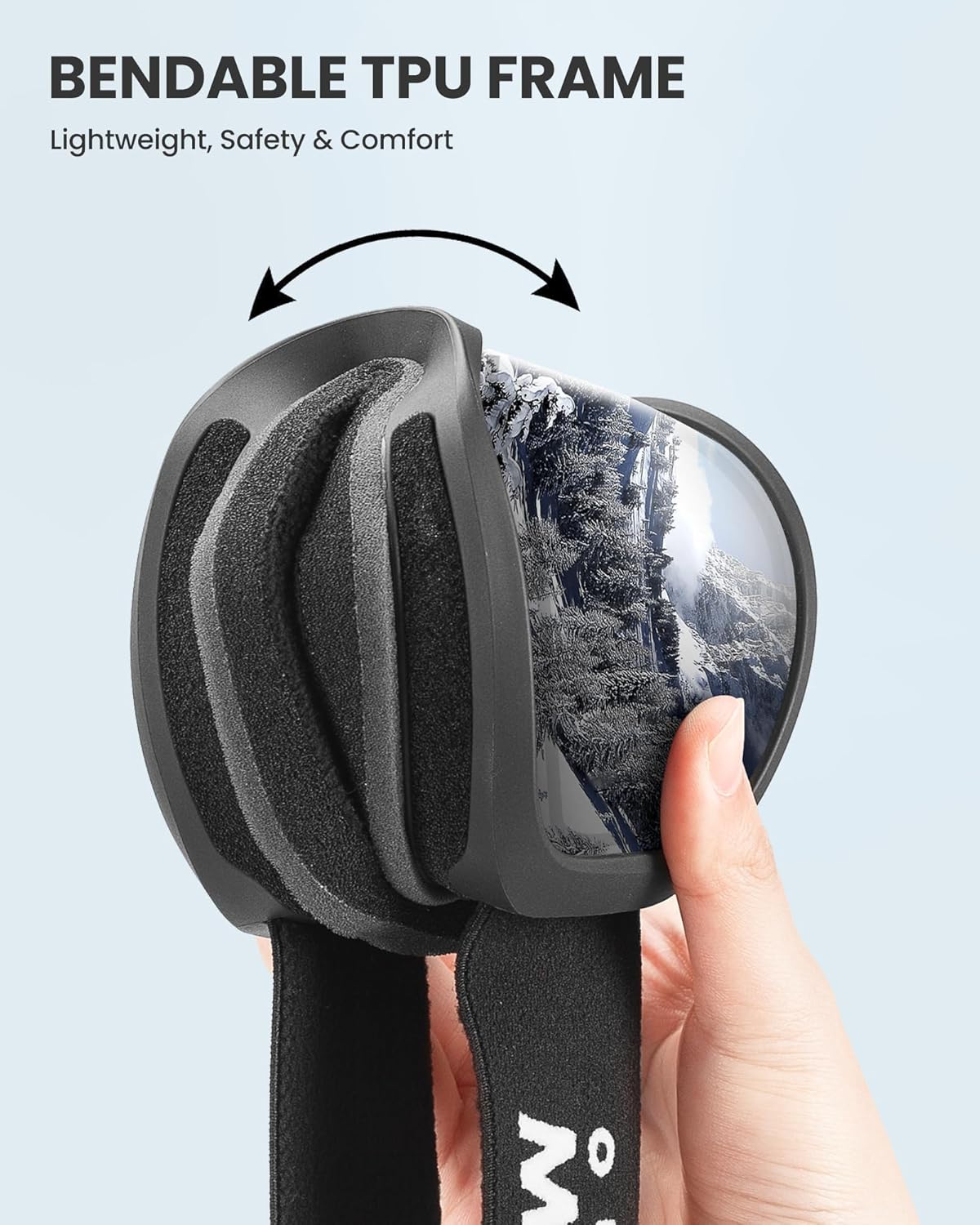 Outdoormaster Owl Ski Goggles OTG, Snow Snowboard Goggles for Men Women Youth, Anti-Fog, 100% UV Protection image number 3