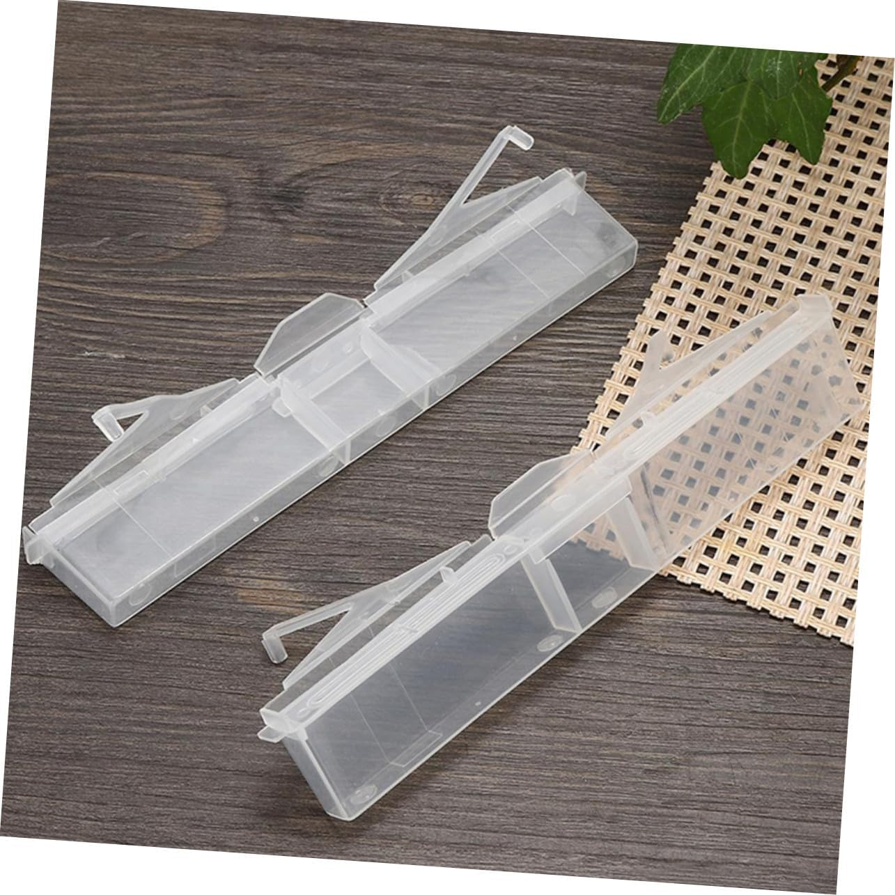 Yardwe 6Pcs Clear Small Hive Beetle Traps for Beekeepers Reusable Plastic Beetle Collector with Baitable Compartments Easy Install Beekeeping Supply image number 4