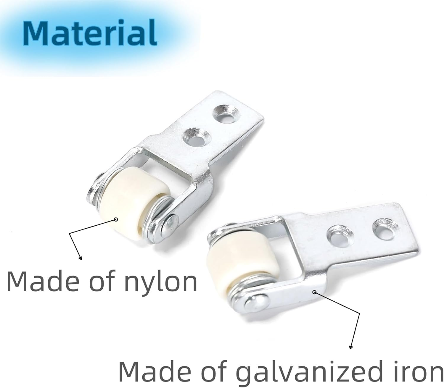 12Pcs White 15Mm Diameter Nylon Track Roller Guide Wheels for Sliding Bar Doors, Mirror Cabinet Doors, Drawers, Glass Doors. image number 3