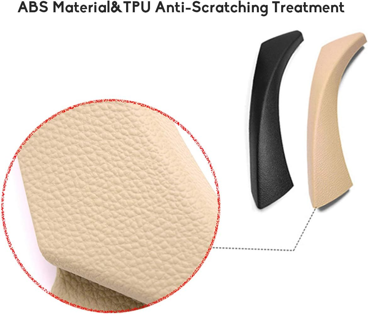 Jaronx Compatible with BMW E90 Black Door Handles Outer Cover Right