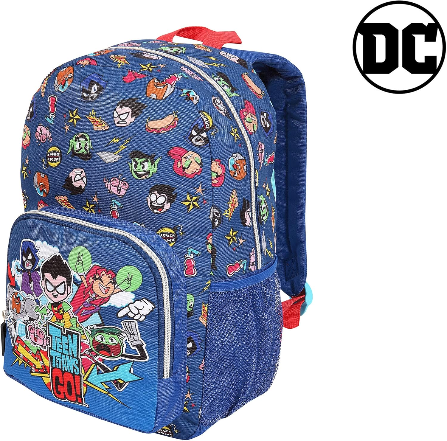 DC Teen Titans Go Characters Backpack, Kids, One Size, Multicoloured, Official Merchandise, Multicoloured, One Size image number 1