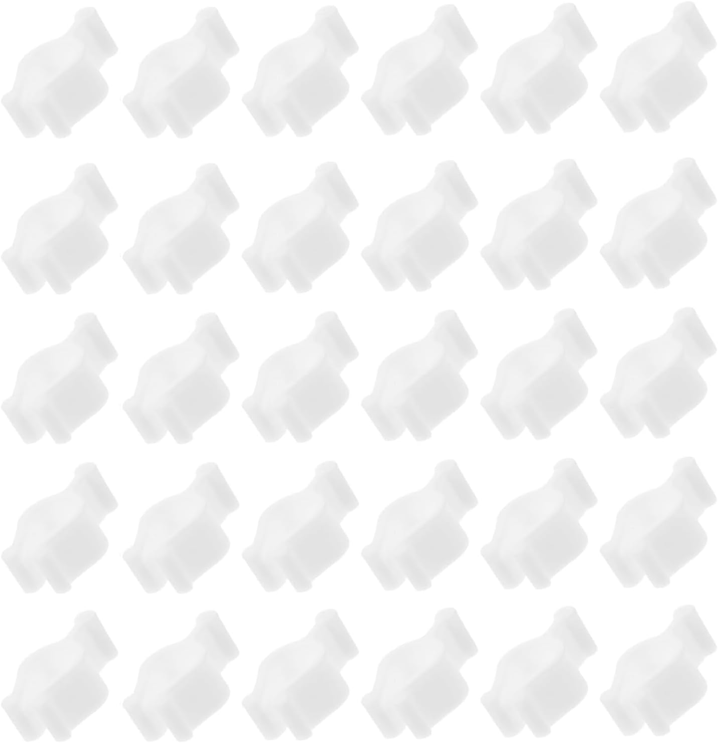 Lexziuo 30PCS Leakproof Cosmetic Bottle Pump Clip, PP Material Pump Lock Clips for Shampoo Lotion Dispensers, Leak-Proof Travel Cap for Skincare Haircare Bottles image number 2