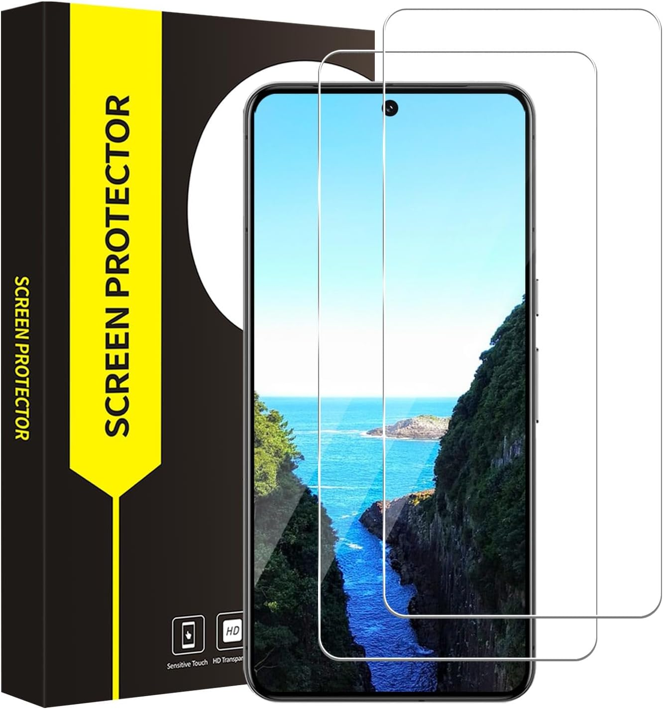 Bodyguard TPU Screen Protector for Samsung Galaxy Z Fold 2 5G, HD Clear Anti-Oil Anti-Dust Anti-Dirt Samsung Z Fold 2 Screen Protector Bumper Z Fold 2 5G Film Pack of 2 + 2