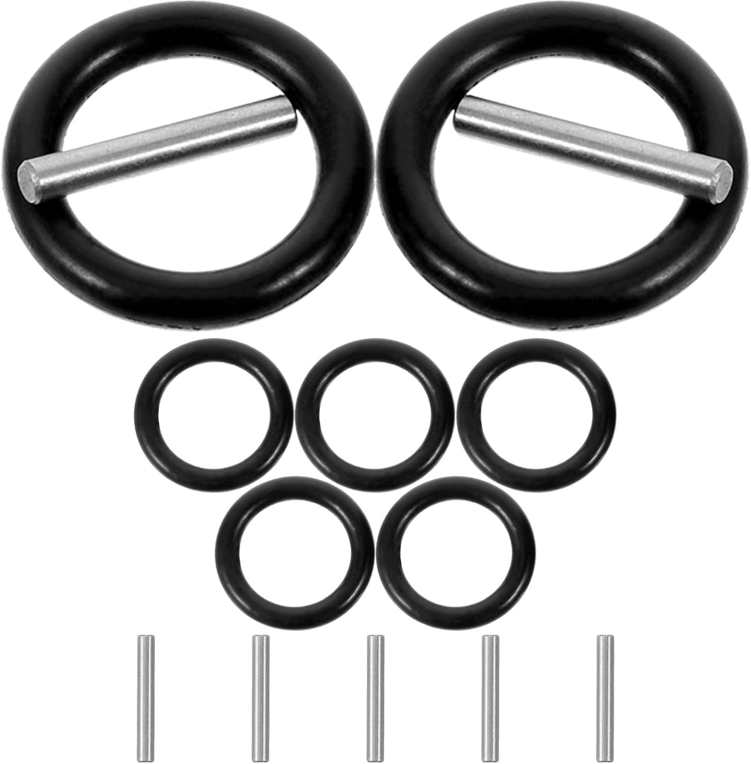 LIFKICH 6Pcs Electric Wrench Retainer Ring Set with O-Ring and Pin Clips, Socket Retainers 8-19Mm for Impact Wrenches, Automotive Repair and Maintenance Tools image number 1