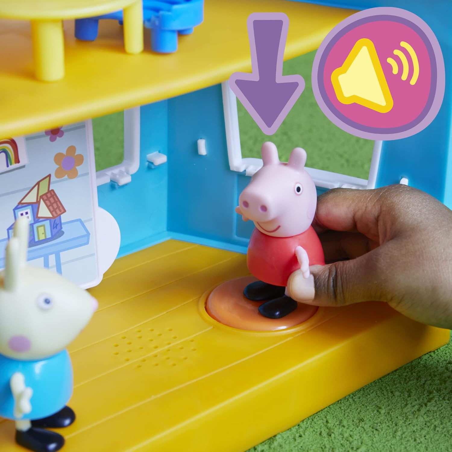 Peppa Pig Peppa&rsquo;S Club Peppa&rsquo;S Kids-Only Clubhouse Playset Preschool Toy; Sound Effects; Includes 2 Figures, 7 Accessories; Ages 3 and Up image number 6
