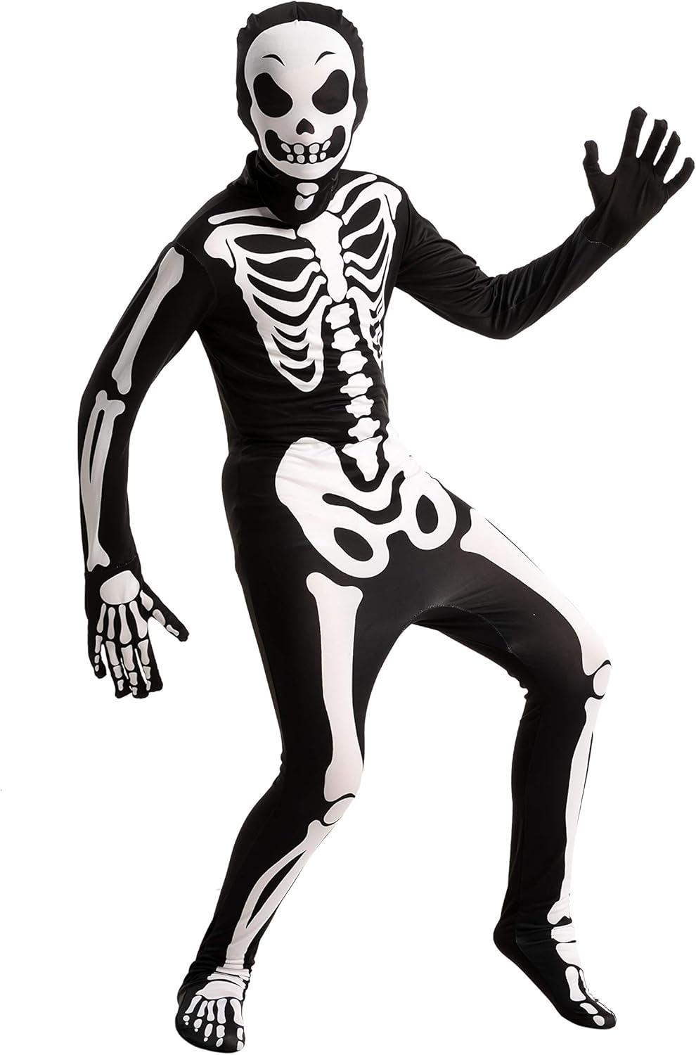 Spooktacular Creations Boy Halloween Skeleton Costume, Halloween Skeleton Costume for Kids, Bone Outfit, Bone Jumpsuit image number 6