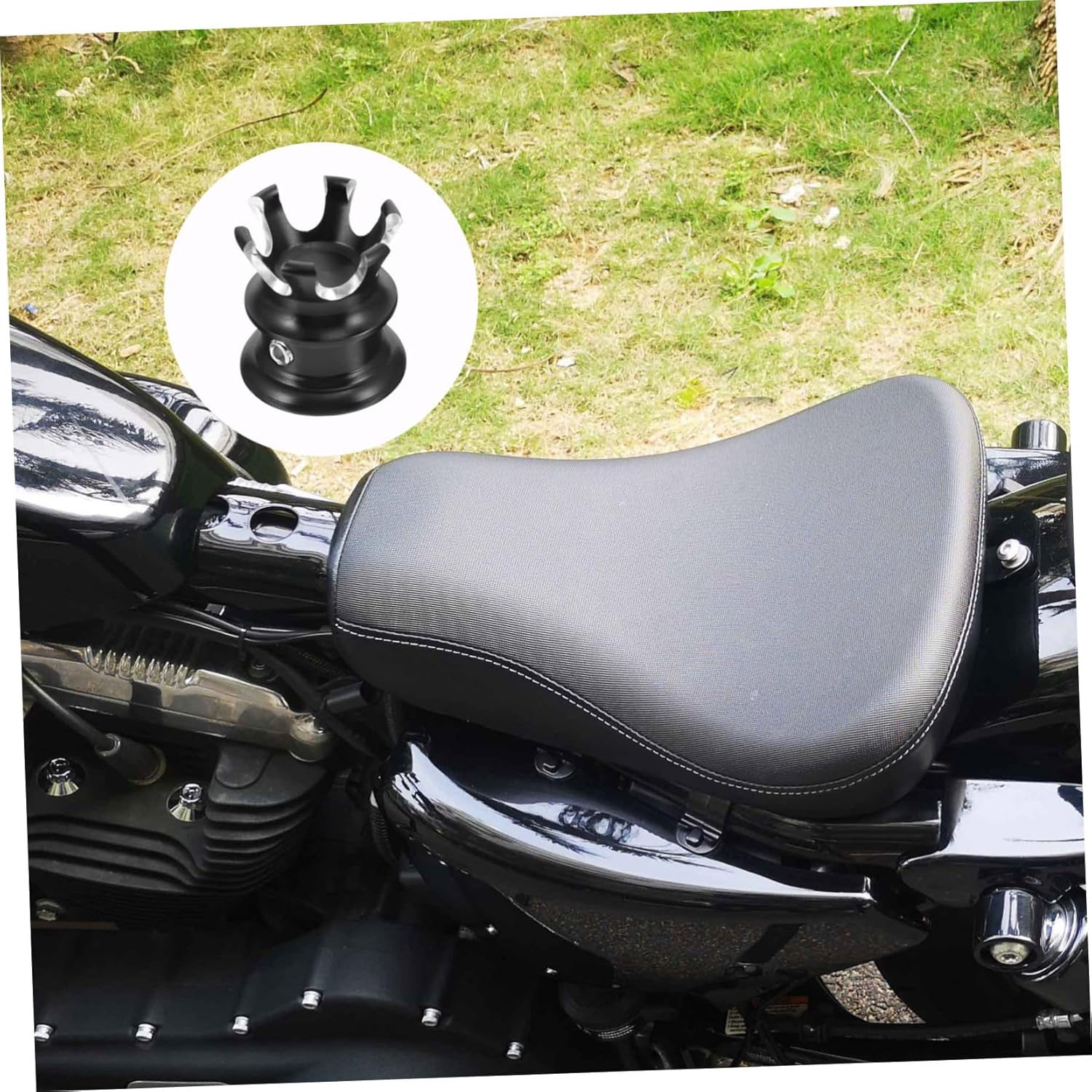 COOLHIYA 4Pcs Motorcycle Screw Cap Fuel Tank Cover Rotary Design for Motorcycle Parts Tank Accessory
