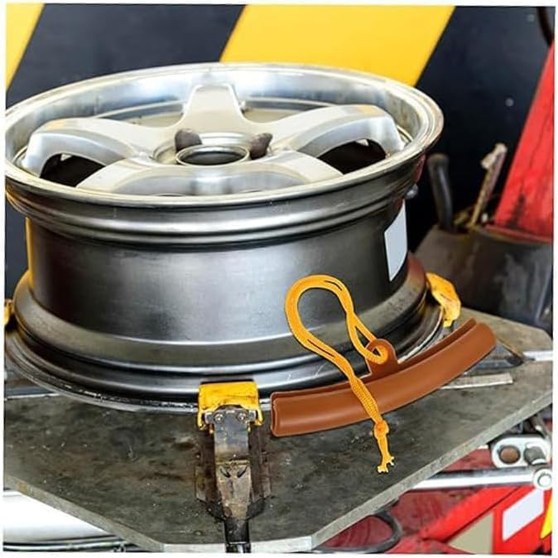 Car Tire Rim Protector Guards, 4Pcs Wheel Edge Savers for Tire Changes, Car Changing Rim Protector Rim Savers, Fix Tyre Rim Cover Guard image number 6