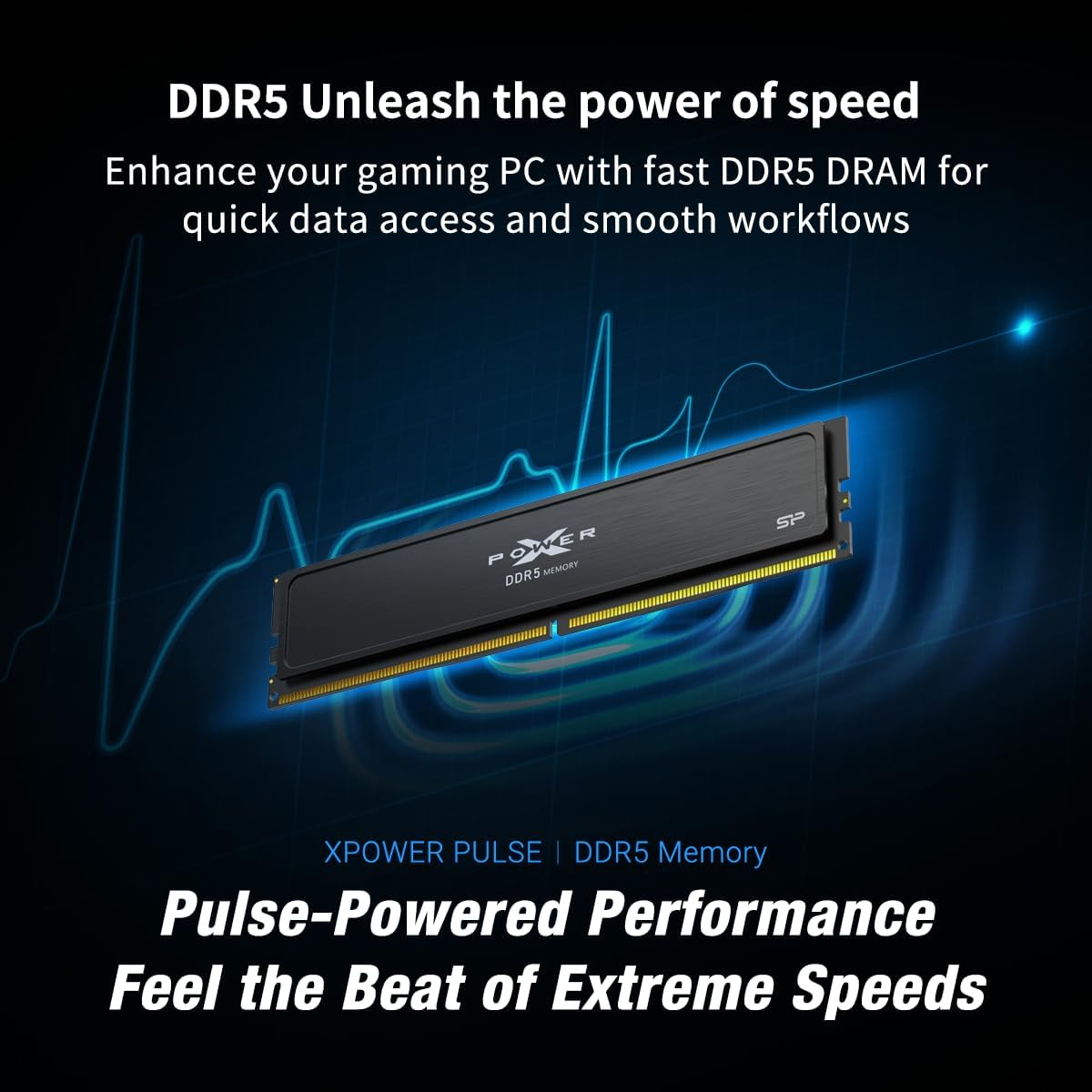 SP Silicon Power XPOWER Pulse 32GB (2X16Gb) CL36 DDR5 6000Mhz Gaming Memory Supports Intel XMP/AMD Expo UDIMM Desktop PC Computer RAM Memory - SP032GXLWU60FFDJ image number 3