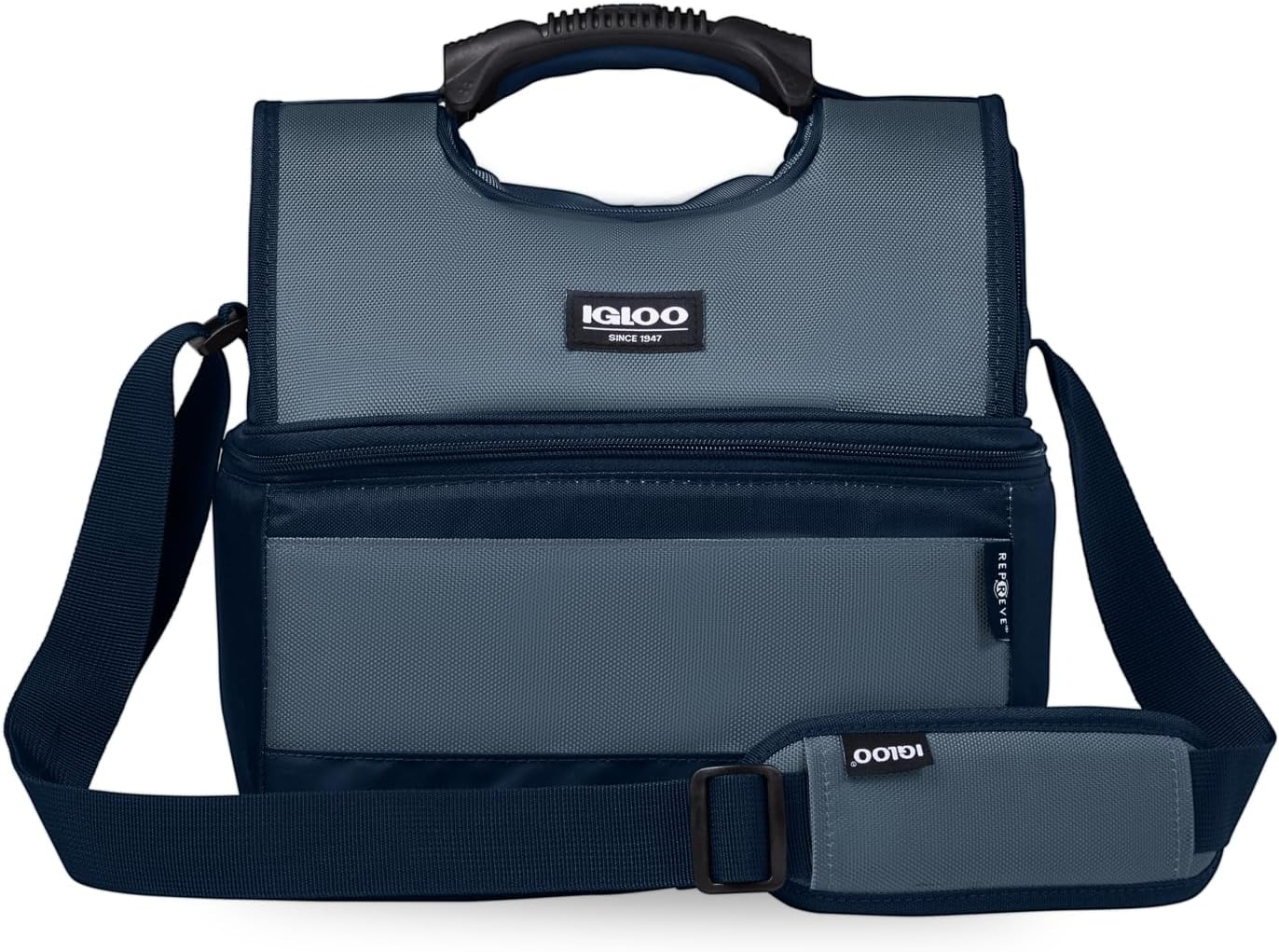 Igloo 16-Can Dual Compartment Insulated Gripper Lunch Bag - Green image number 7