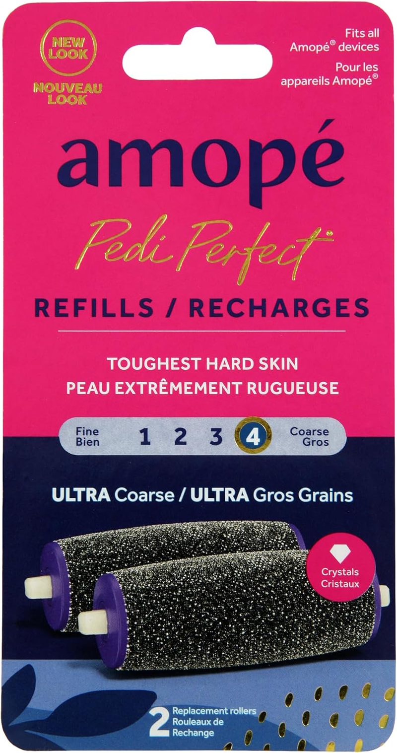 Amope Pedi Perfect Electronic Foot File Wet Dry Regular Coarse Refills, 2 Count image number 6
