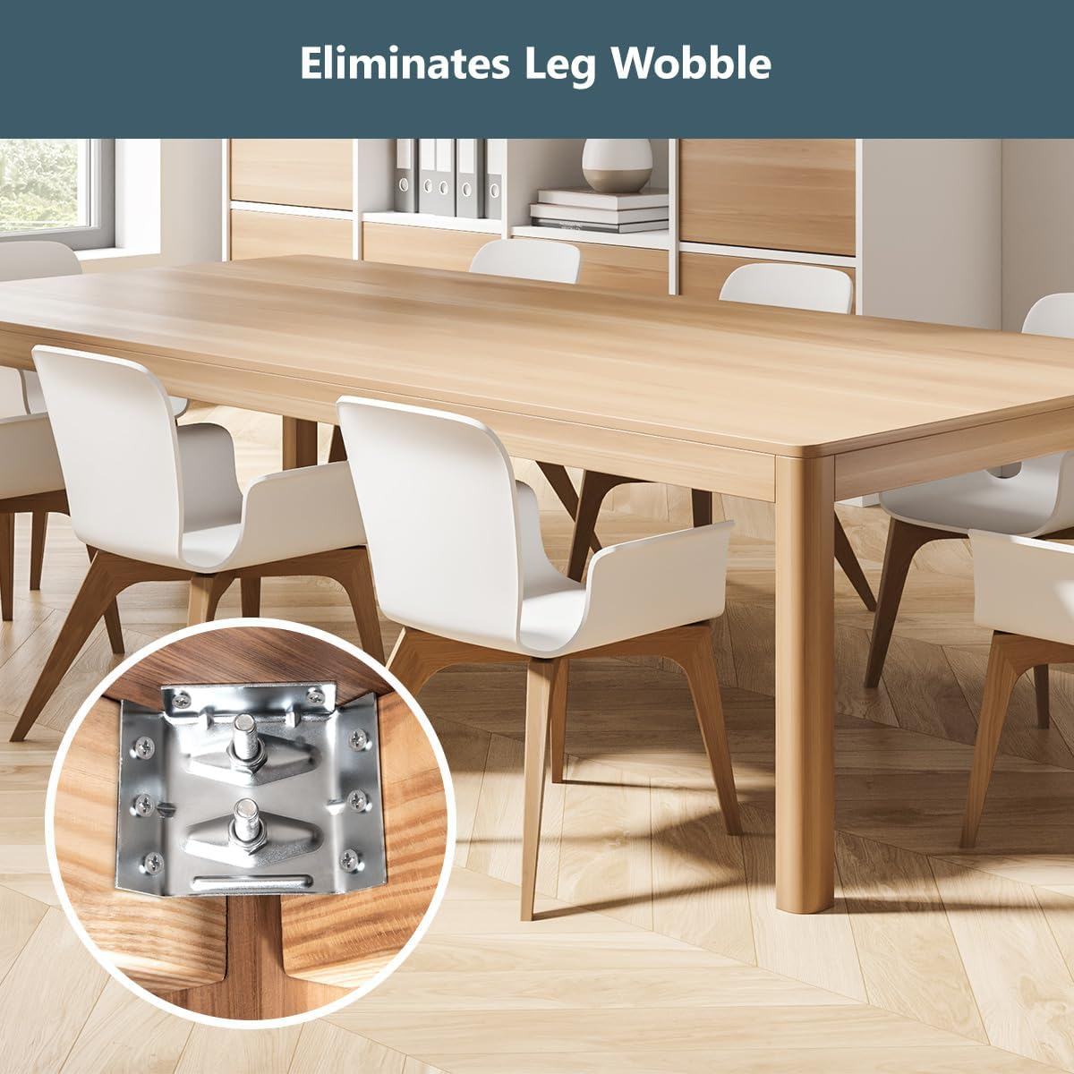 POWERTEC 71428 Surface Mount Corner Brackets with Mounting Hardware, Corner Braces for Table Aprons and Table Legs, Set of 4 image number 6