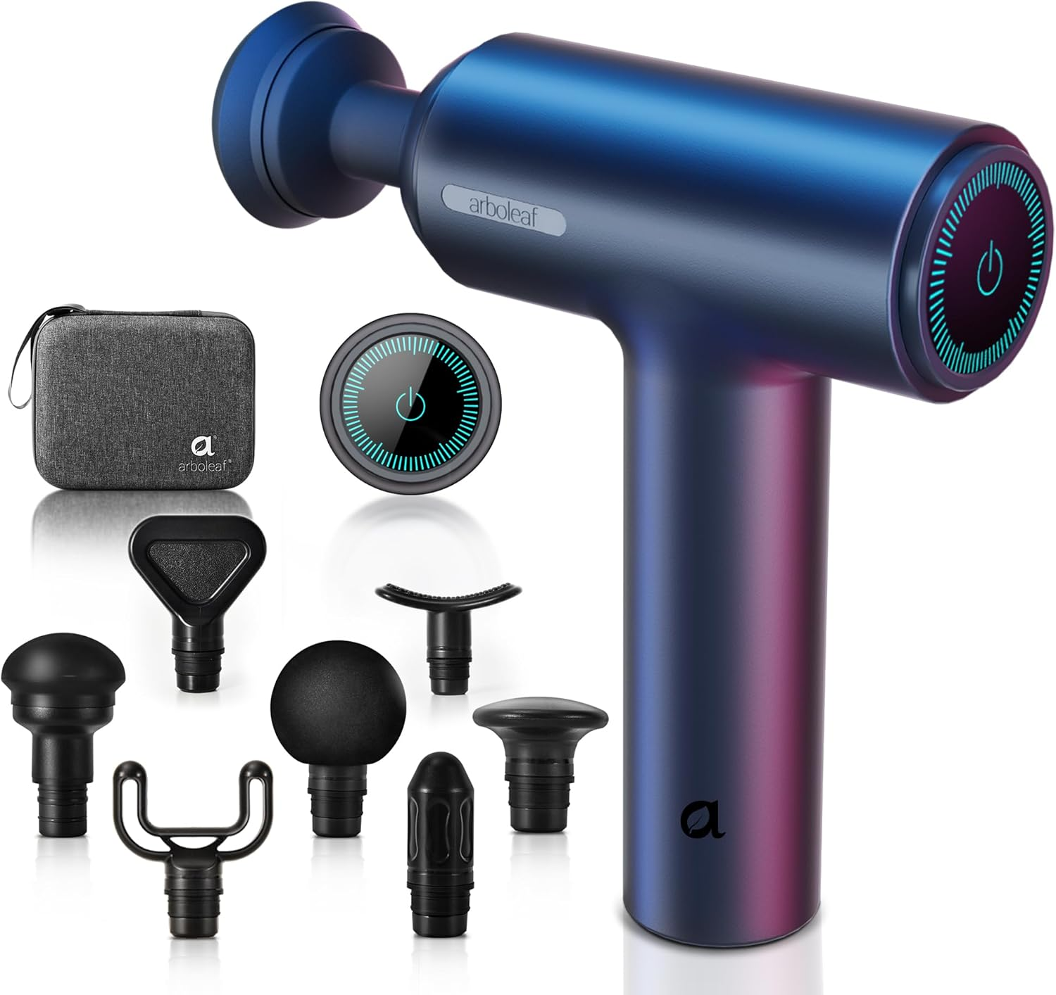 Arboleaf Massage Gun Deep Tissue, 6 Speeds Muscle Massager with 7 Massage Heads, Powerful Portable Back Massager Gun with Type-C Charging for Muscle Pain Relief, Gifts for Men Women image number 5