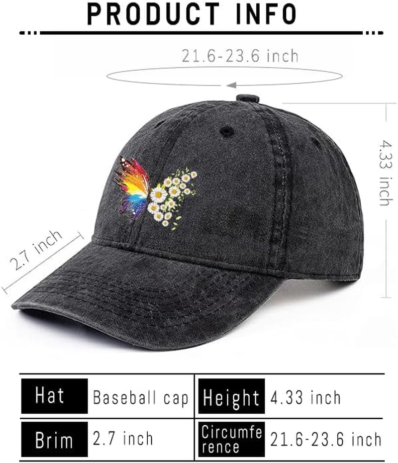 Negi Retro Baseball Cap Denim Hat for Women Female Washed Distressed Adjustable Dad Hats Unconstructed Cotton image number 6