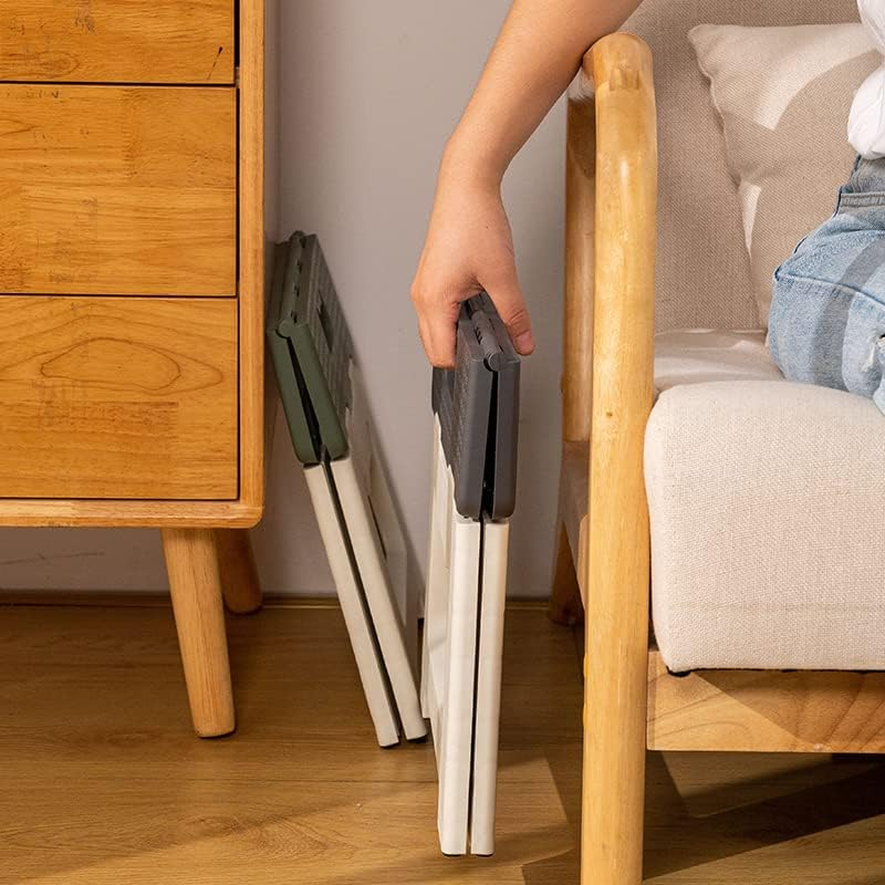 Kitty Folding Stool, 9 Inches, Non-Slip Folding Step Stool,Great for Kitchen, Bathroom, Bedroom, Kids or Adults (Khaki) (Gray) image number 6