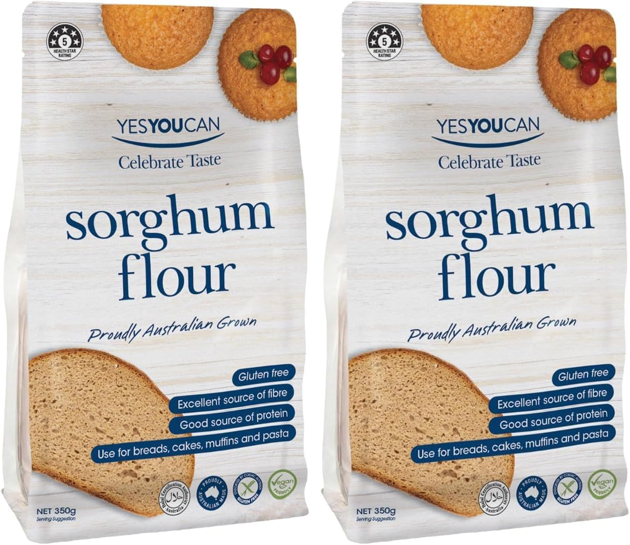 Yesyoucan Sorghum Flour G/F 350G image number 1