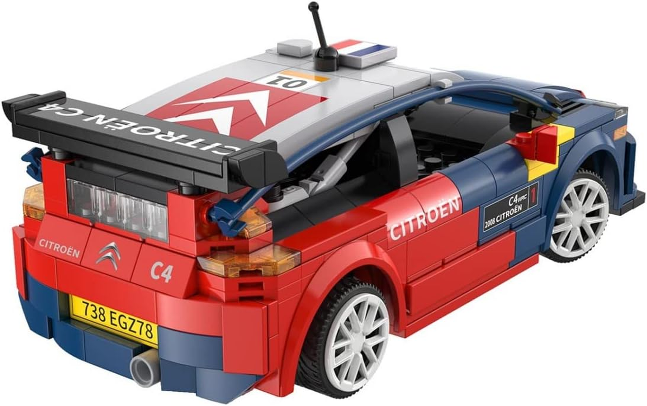 Jeder Bricks Citroen C4 WRC (Sebastian LOEB) - Construction Kit - with R/C and App Control - Official Citroen Product - 329 Pieces - + 6 Years - 1:18 Scale (DEQUBE 927DE51078)