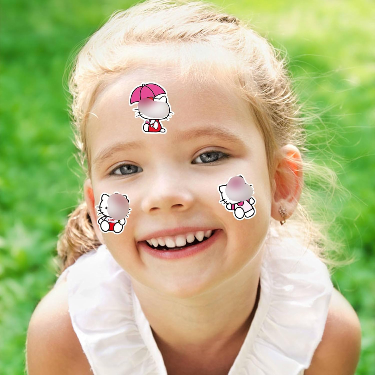 Cute Kitty School Supplies Set - Gel Pens, Journal Notebook, 50 Stickers, Pencil Cse, Kawaii Stationery Set, Back to School Gift, Red Kitty image number 3