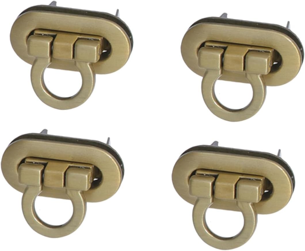 LALAFINA 8Pcs Replacement Metal Lock for Handbags Tuck Lock Clasp Luggage Keys Bag Fashion Design image number 3