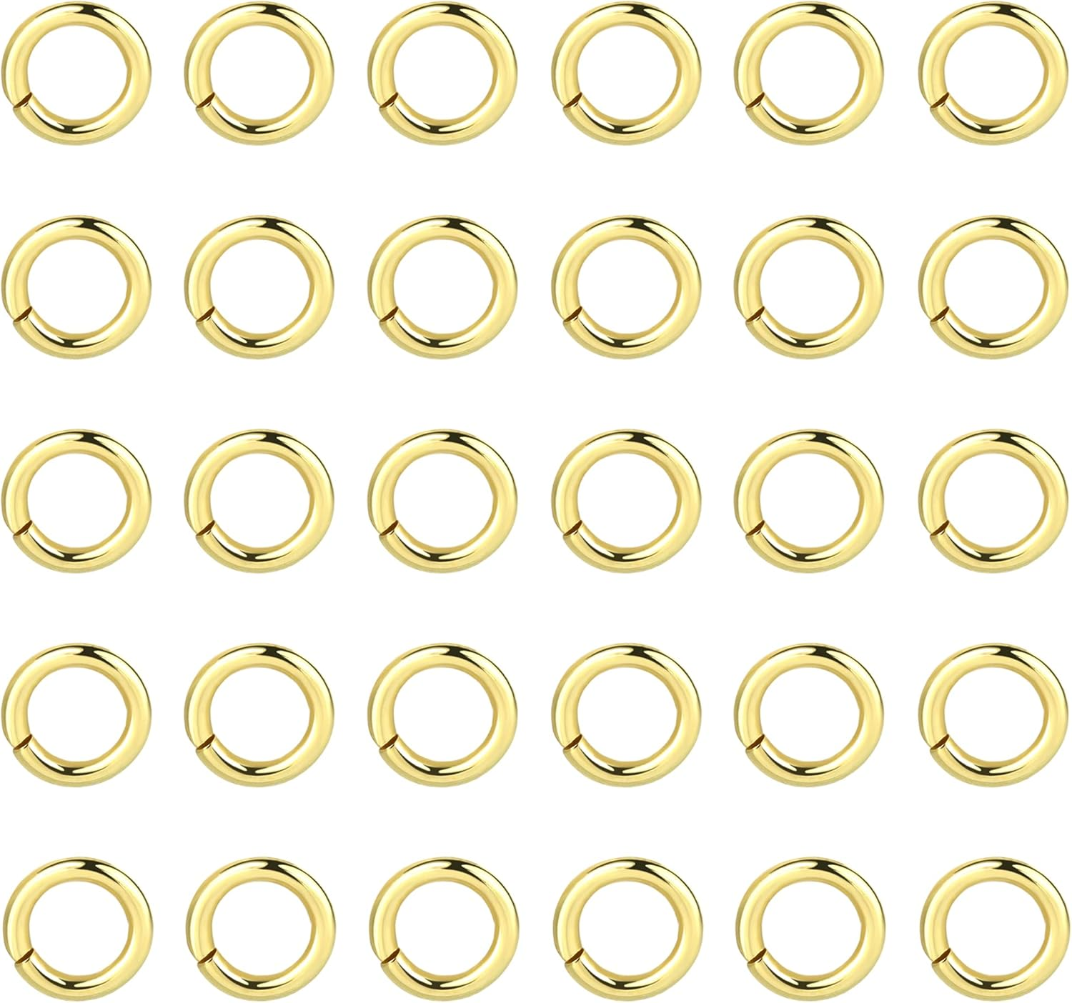 Sterling Silver Jump Rings for Jewelry Making 4Mm 5Mm 6Mm 925 Sterling Silver Open Jump Rings for DIY（60 PCS） image number 5