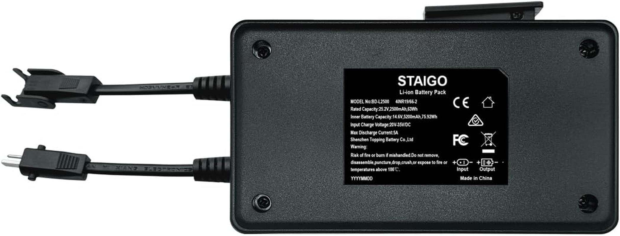 STAIGO Wireless Battery Set for Power Recliner-Reclining Sofa-Lift Chair-Reclining Furniture-For Electric Motion Furniture for Okin-Limoss-Lazboy-Berkline-Med (With Charger/Battery Pack) image number 1