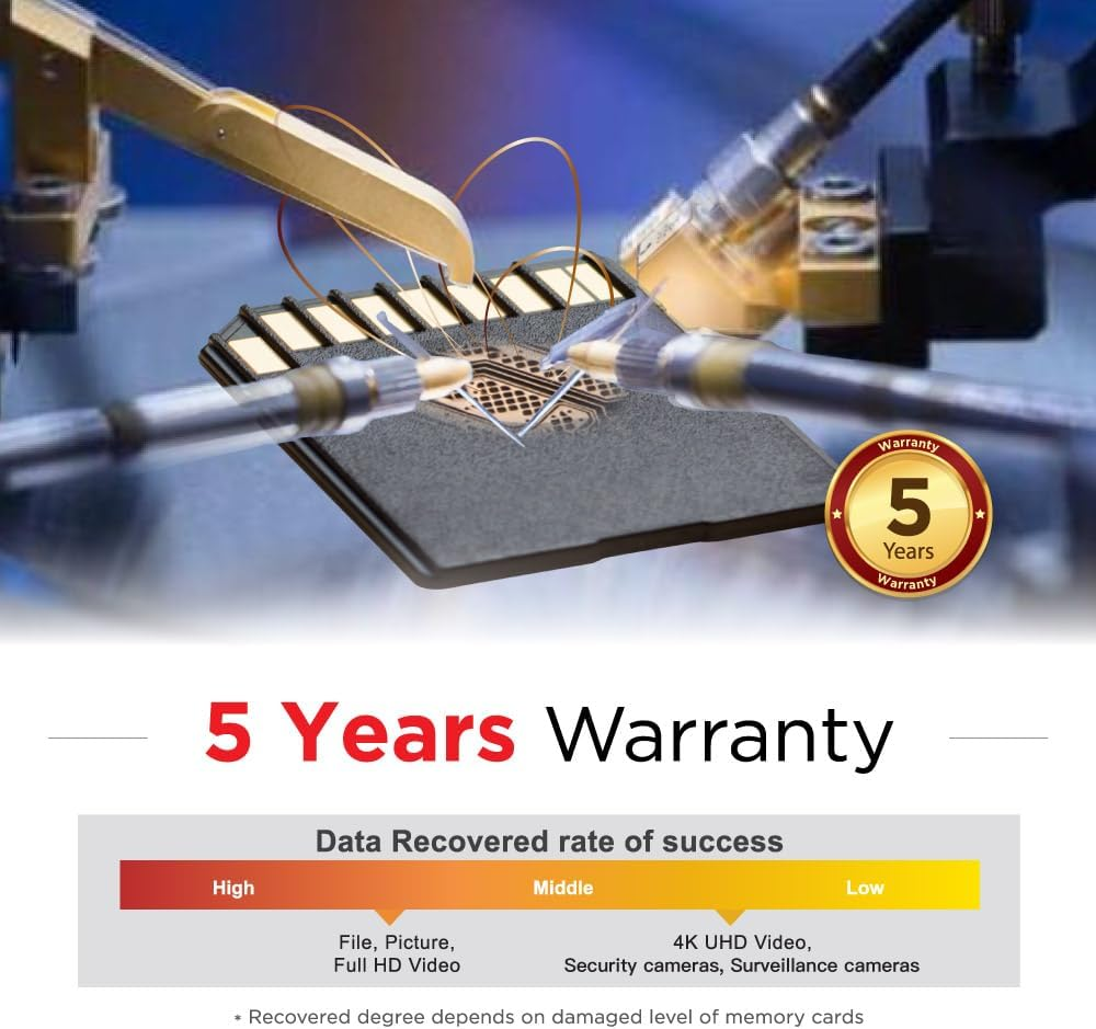 GIGASTONE 1TB SD Card, Camera Plus, V30 SDXC Memory Card High Speed UHD Video Compatible with Canon Nikon Sony Pentax Kodak Olympus Panasonic Digital Camera, with 1 Mini Case image number 3