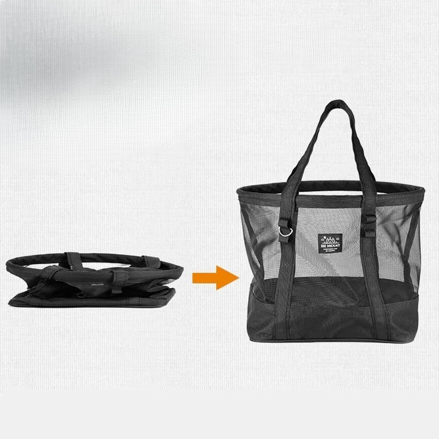 Yuksok Mesh Beach Bag Camping Tote Bag Cookware Bag Accessories Carry Storage Bag Toiletry Bag for Travel Hiking Outdoor Fishing BBQ image number 3