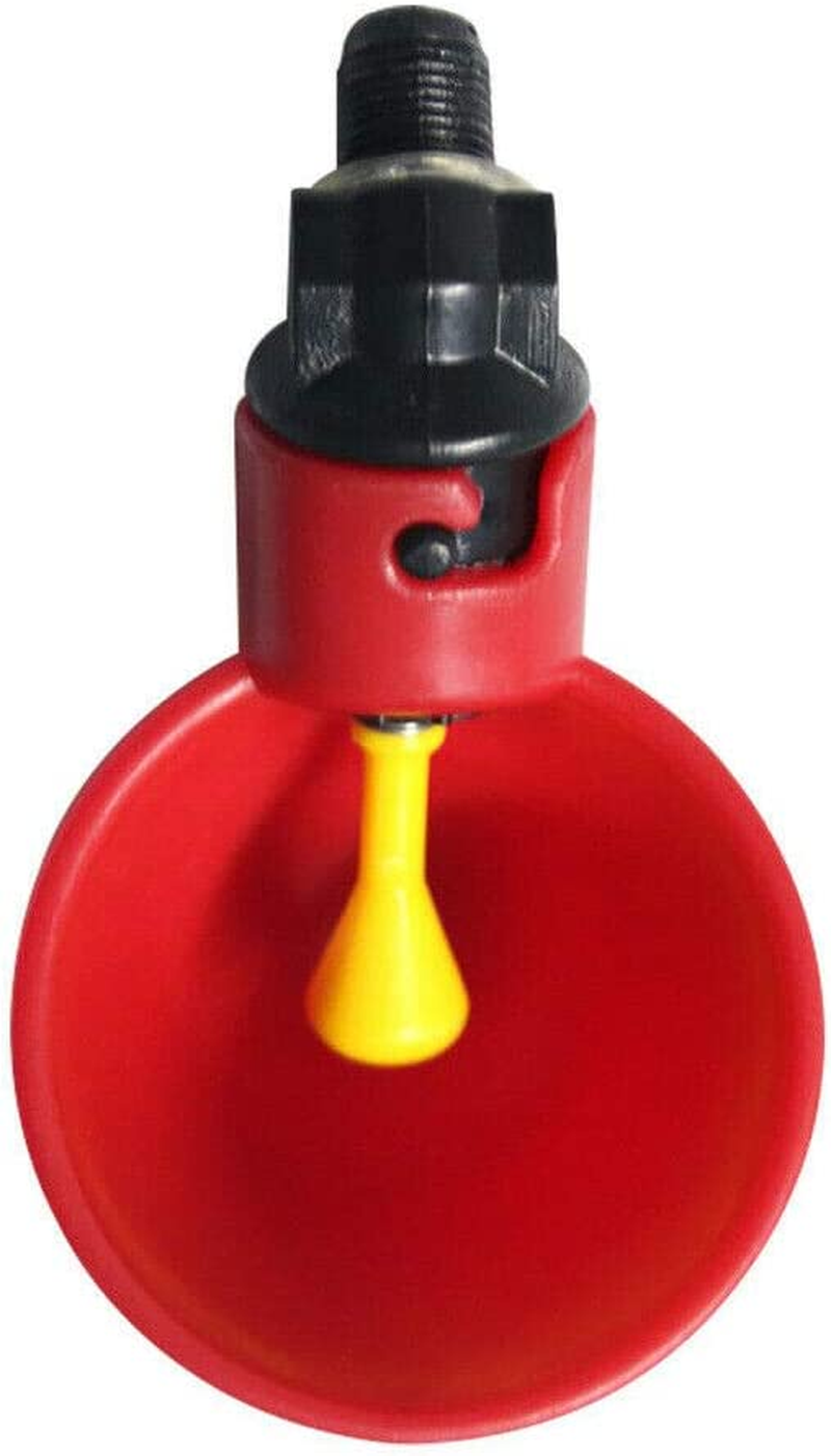 Automatic Cups Water Feeder Drinker Chicken Waterer Poultry Chook Bird (5PCS)