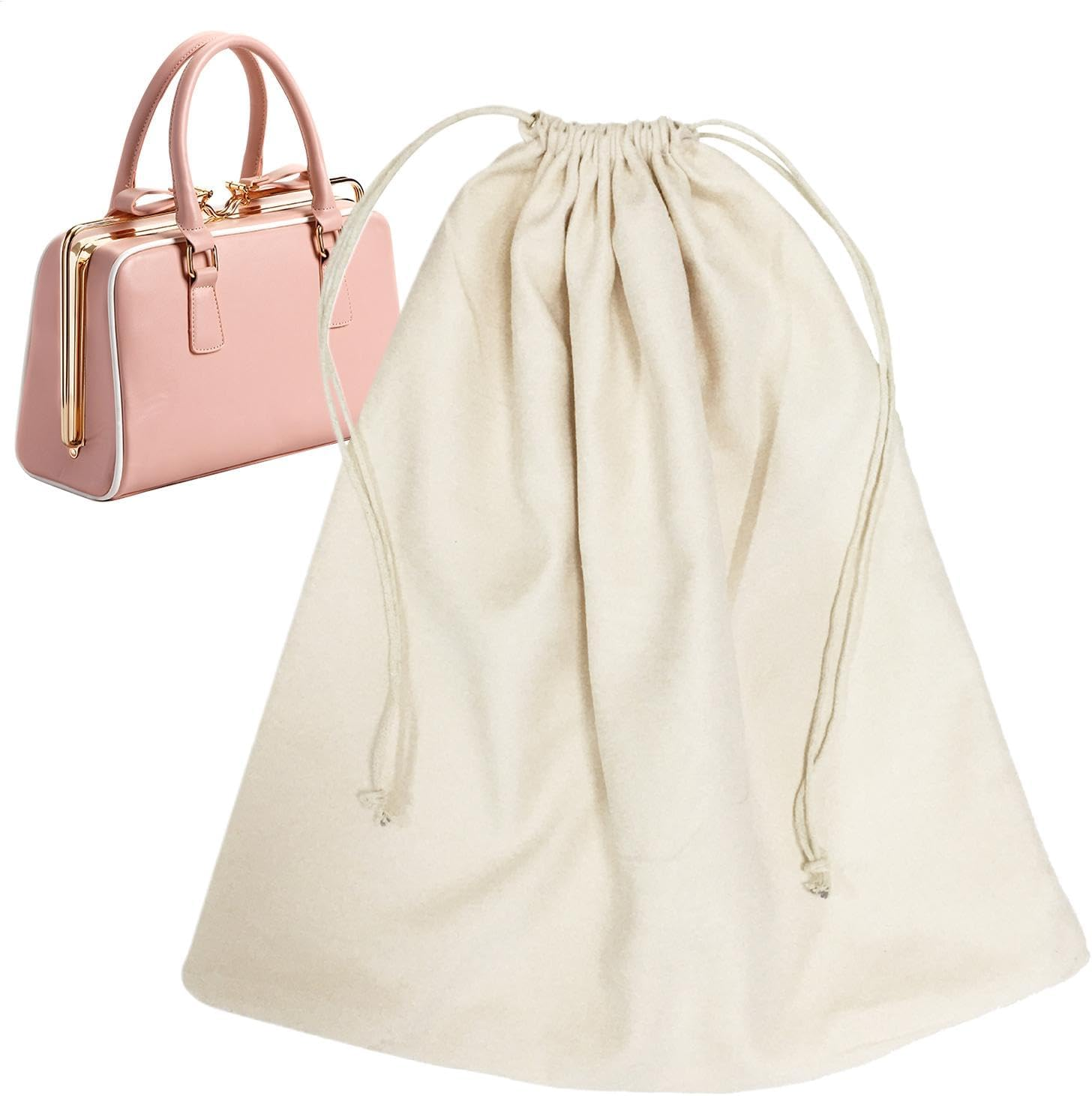 Dust Bags for Purses, Dust Bags for Wallets, Bag Protector Dust Bags with Lamb | Large Bags Bags, Travel Shoe Covers, Fully Closed for Shoes