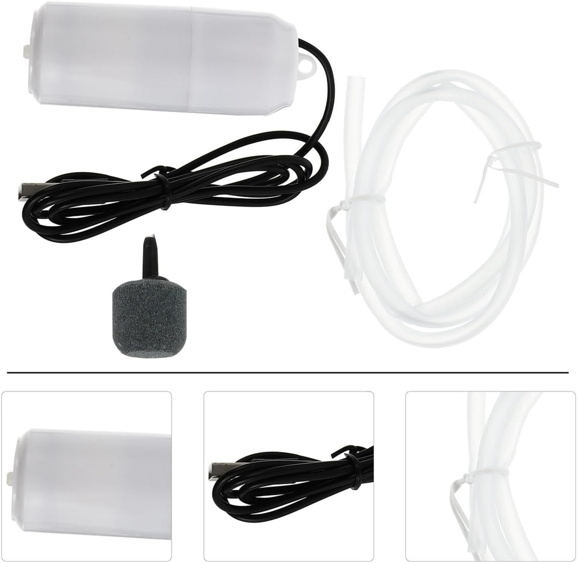 Portable USB Pump for Aquarium Small Rechargeable Aeration Air Pump with Air Volume Lightweight and Stable Bubble for Fish Tank Increase image number 6