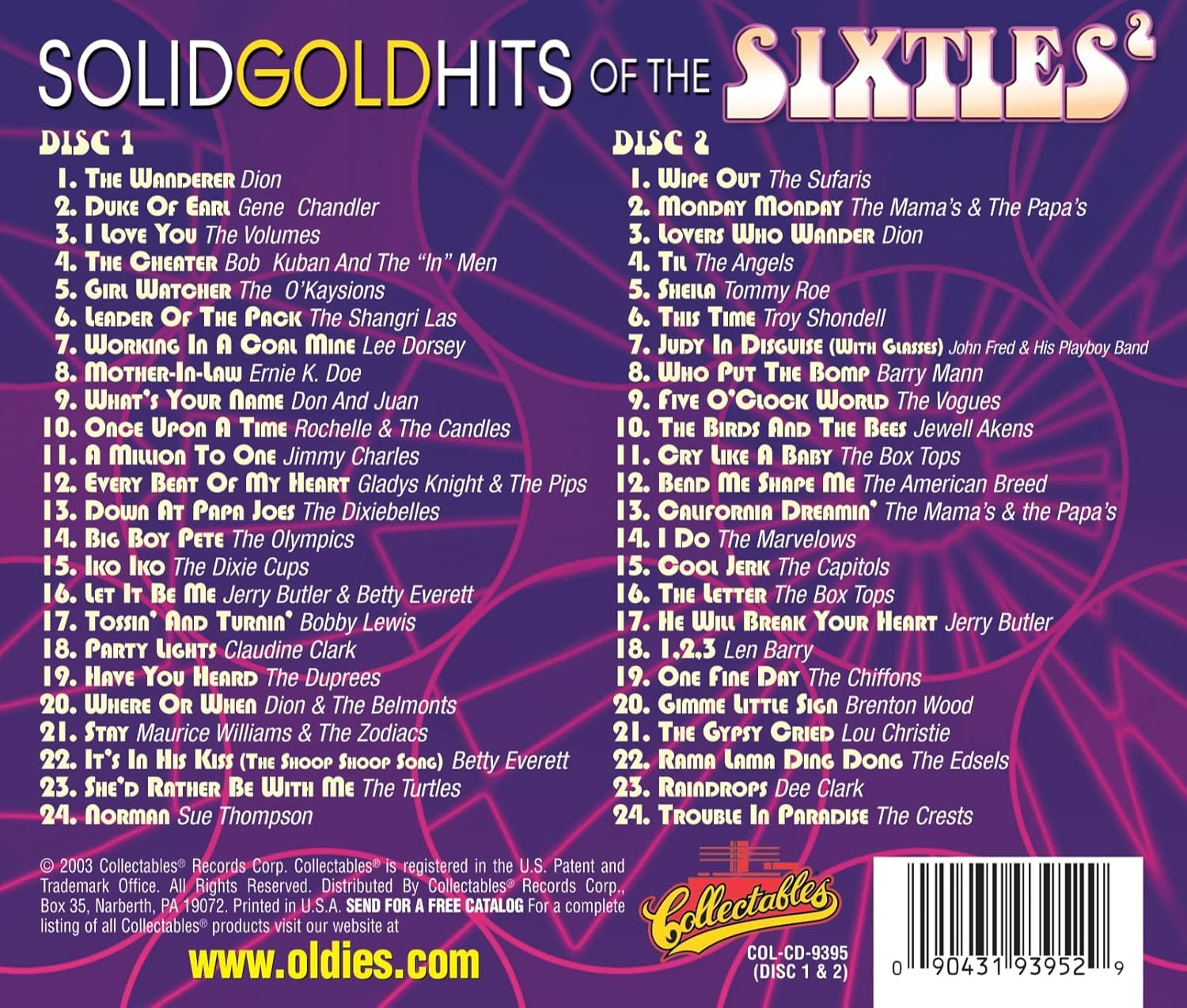 Solid Gold Hits of the 1960S (2-Cd) image number 1