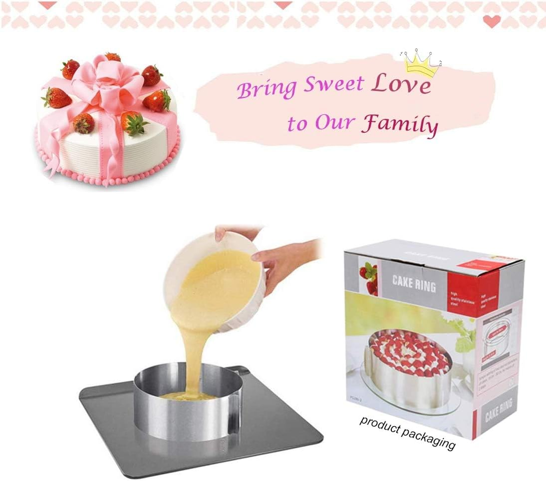 Cake Mold-Cake Ring-Adjustable round Stainless Steel 6 to 12 Inch Cake Mold - Cake Baking Supplies image number 6