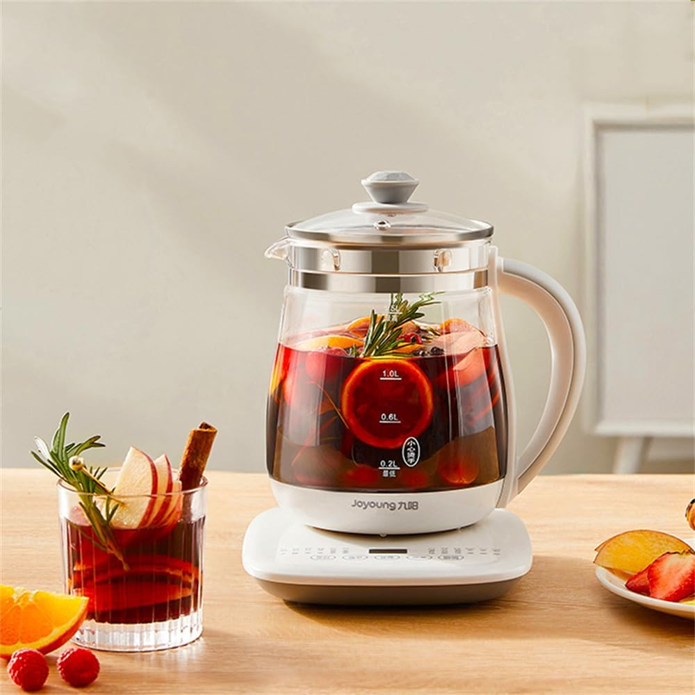 Joyoung Electric Kettle Glass Health Kettle Pot 1.5L Temperature Adjustable Heat Preservation Reservation for Home Office DGD1506BQ image number 4