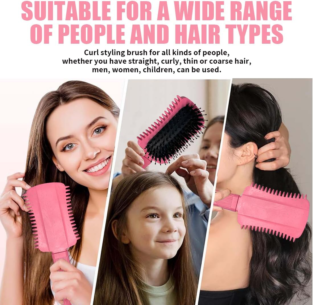 JAWUZ Curl Defining Brush, 2025 Improved Curly Hair Brush, Hair Brush Curls, Versatile Curling Brush, Curl Brush for Women, Curly Hair, Hair Care (Red) image number 4