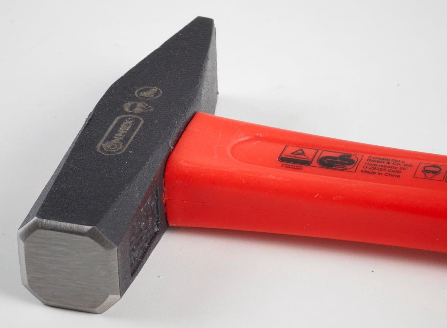 Connex COX603300 Engineer'S Hammer with Fibreglass Shaft/2C-Handle, Black/Red, 300 G image number 3