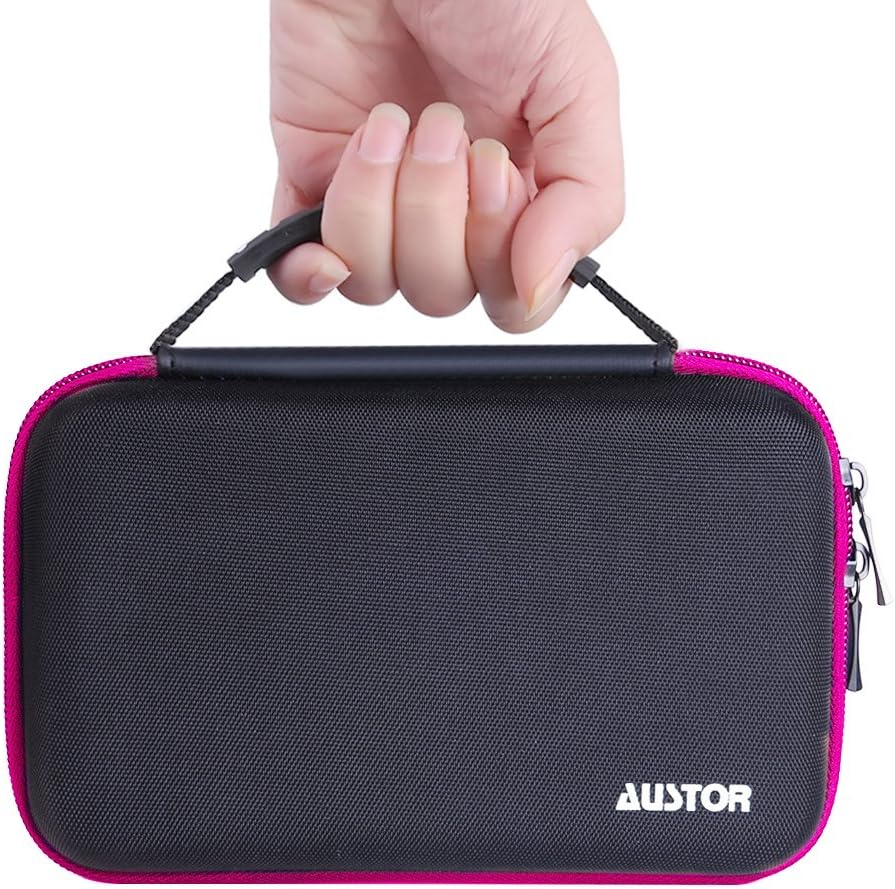 AUSTOR Case for Nintendo New 3DS XL (Black+Rose)