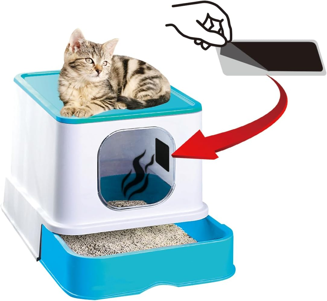 KLC Cat Litter Box, Litter Box, Cat Box Deodorizer|100% Activated Carbon Stick-On Patch|2 &ndash; Pack |Cat Litter Area Air Freshener |Charcoal Odor Absorber for Cat Odor Room | Unscented, Chemical Free Odor Eliminator image number 5