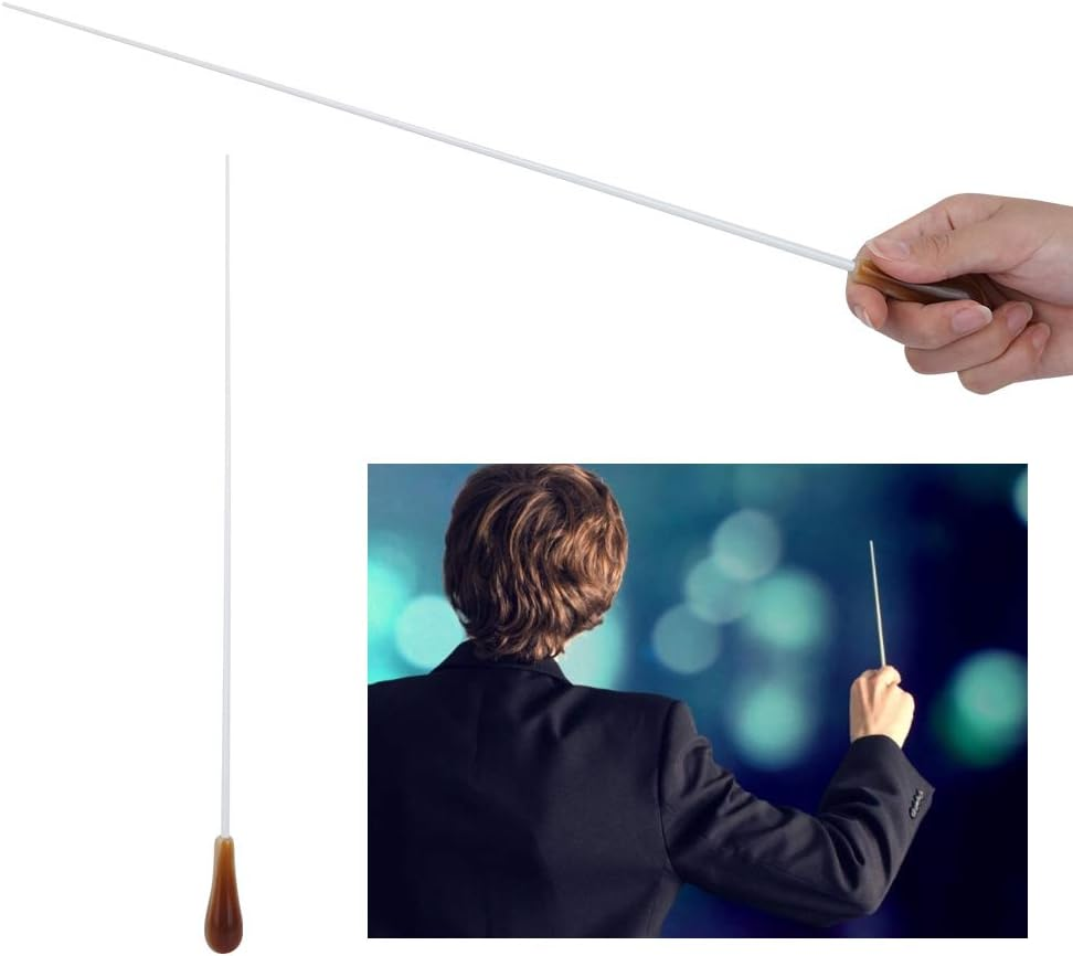 Light Conductor Baton, Music Baton, for Professional Musician Beginner Orchestra Conductor Teacher (Yellow) image number 5