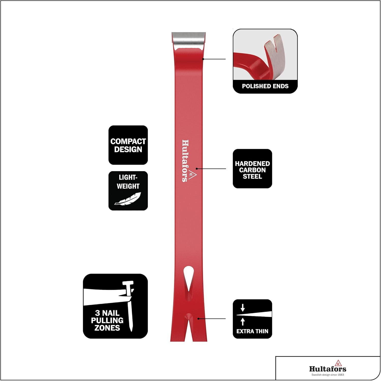 Hultafors 827013 108/15 Wrecking Bar Steel image number 5