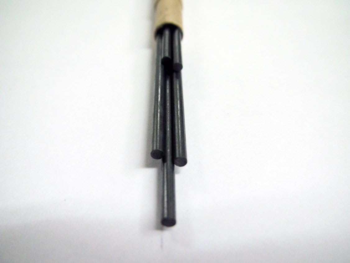 Kitaboshi 2.0Mm Lead Refills for Mechanical Pencil, 2B, Black Lead, 5Ea/Pk (OTP-1502B)