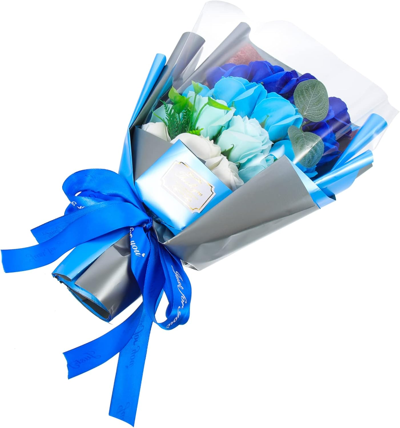 ULDIGI 1Set Soap Flower Handmade Artificial Flowers for Mother'S Day Valentine'S Day Bathroom Decor Non-Wilting Safe and Practical Soap Roses Gradient Box image number 1