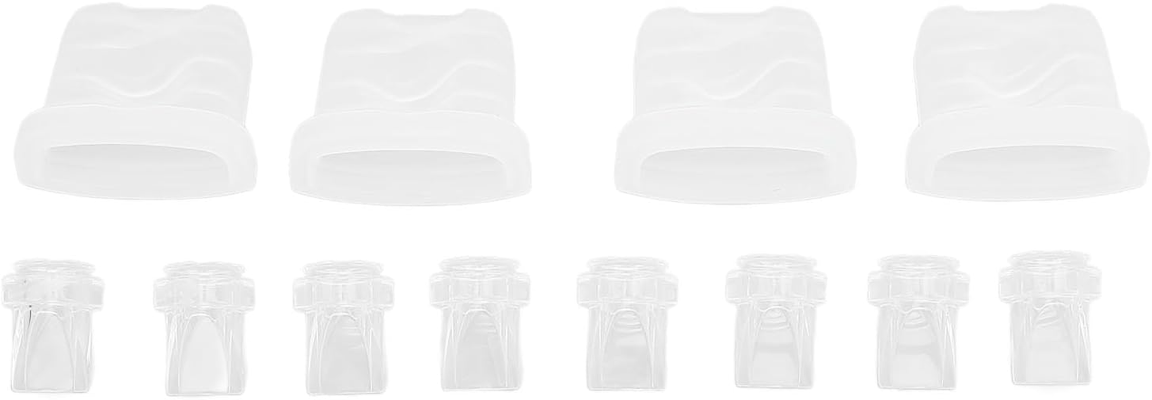 8Pcs Duckbill Valves and 4Pcs Silicone Diaphragm Compatible with S32, Replacement Pump Parts for S32 Breast Pump Parts image number 1